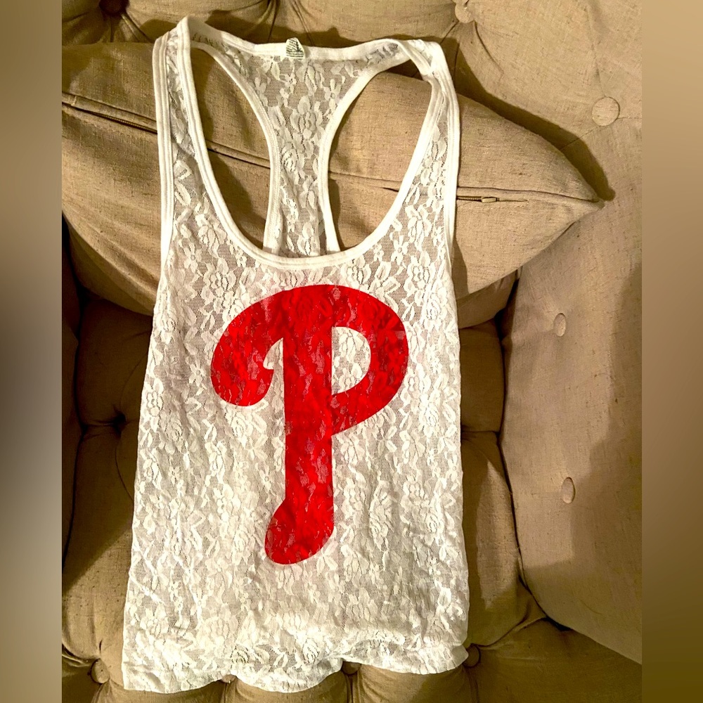 Phillies lace tank